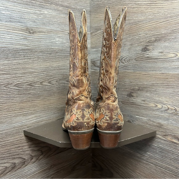 Ariat dandy sassy western brown leather cowboy boots - Picture 4 of 8